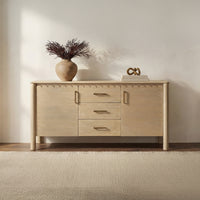 Wiley 3 Drawer Sideboard Natural