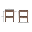 Wiley Side Table Vintage Brown