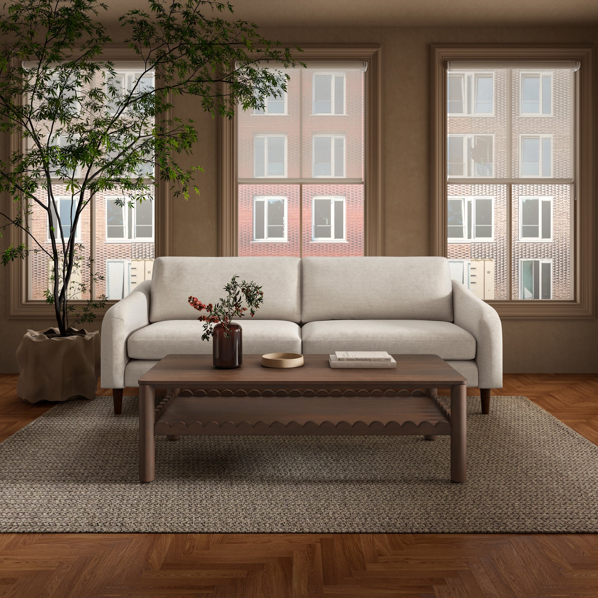 Wiley Coffee Table Vintage Brown