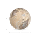Odessa Sphere Tabletop Accent Tendu Beige Marble