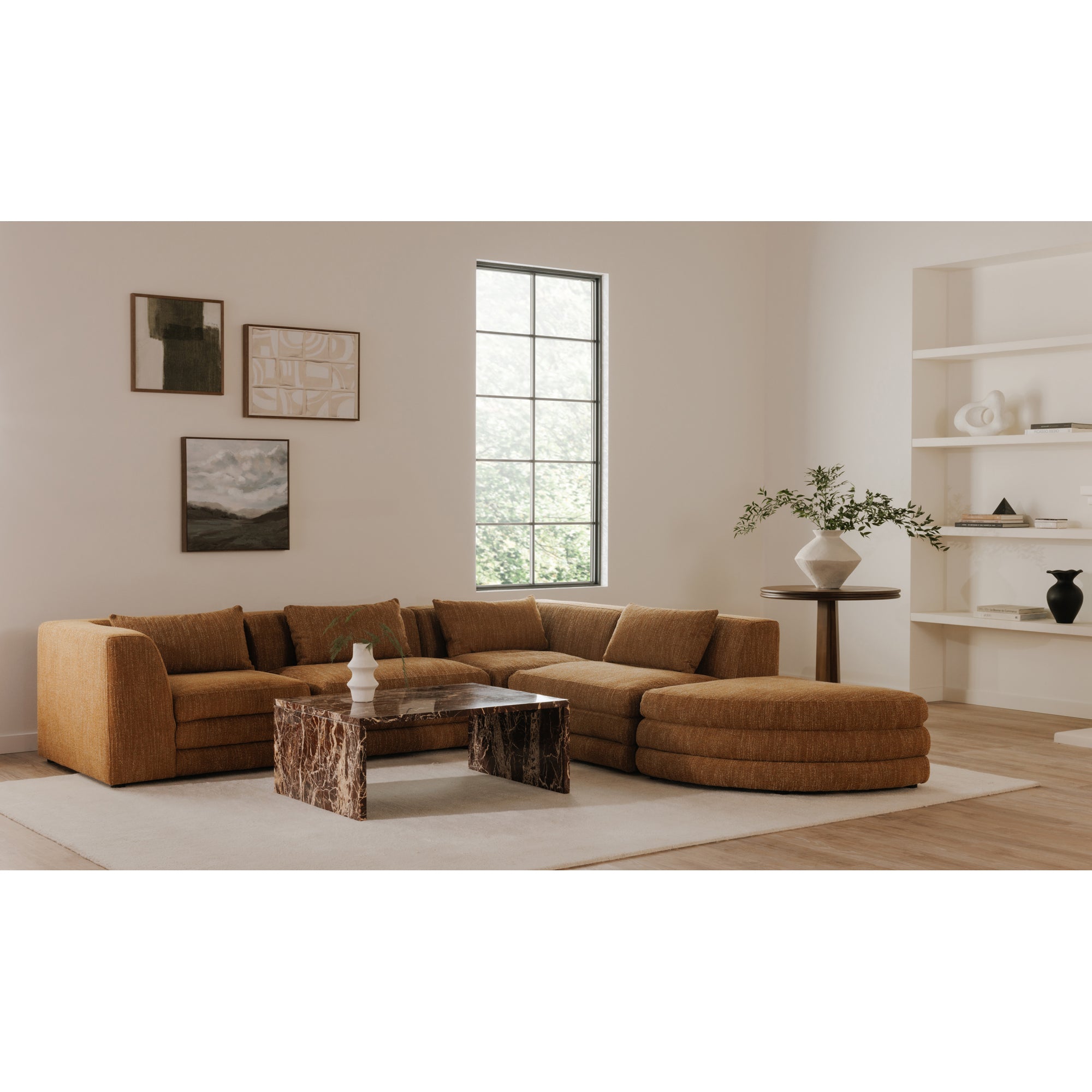 Rosa Coffee Table Rosso Levanto Marble