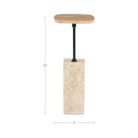 Caro Side Table Travertine
