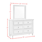 Gianna 6 Drawer Dresser and Mirror Set