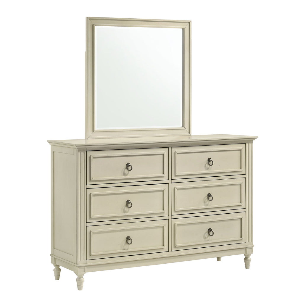 Gianna 6 Drawer Dresser and Mirror Set