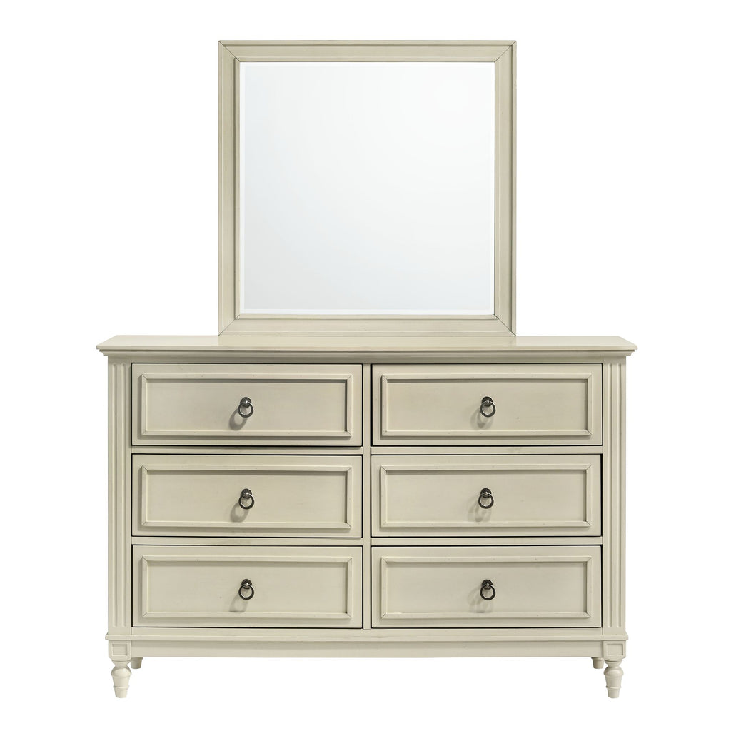 Gianna 6 Drawer Dresser and Mirror Set
