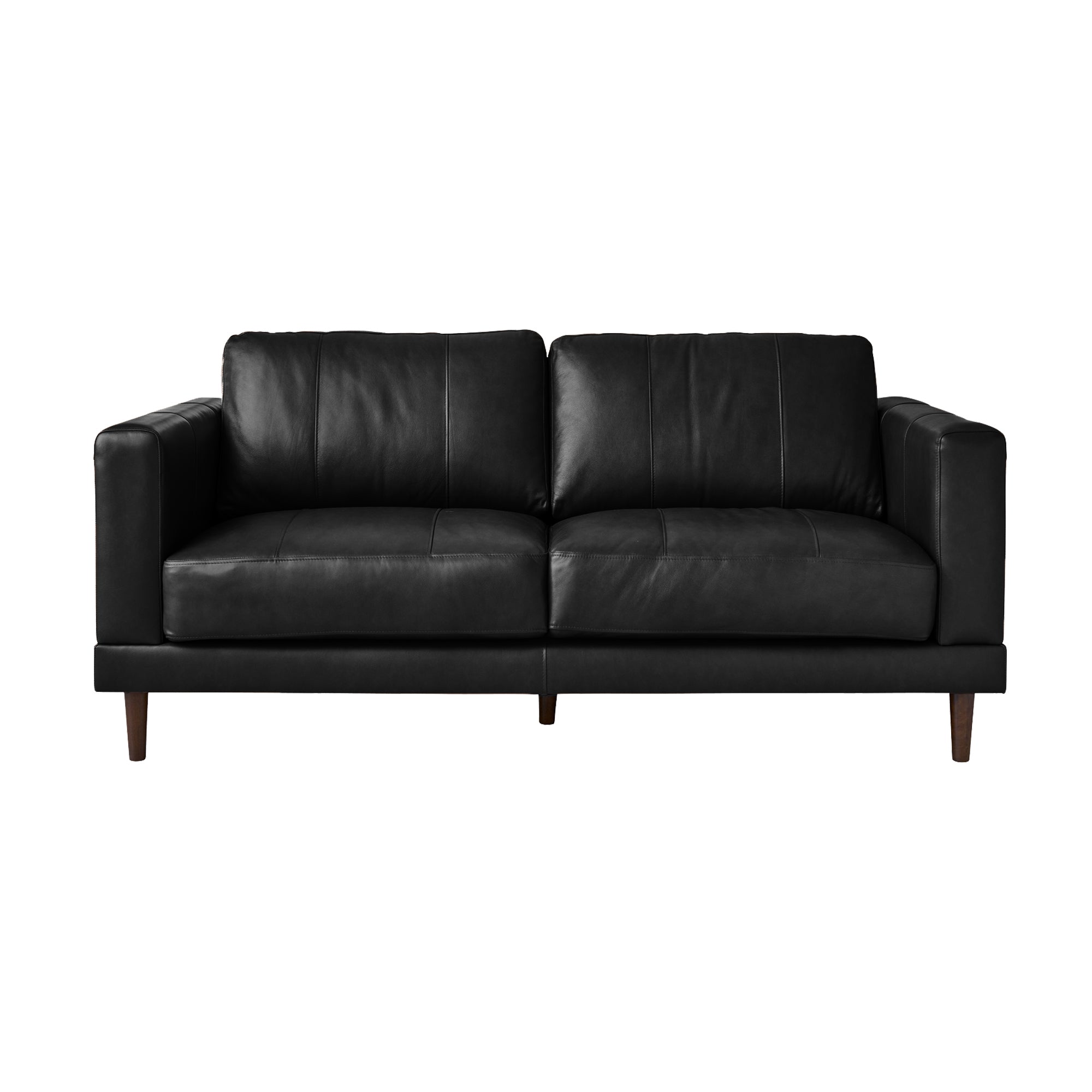 Hampton-Loveseat-In-Fiero-Black--(Top-Grain/PVC)