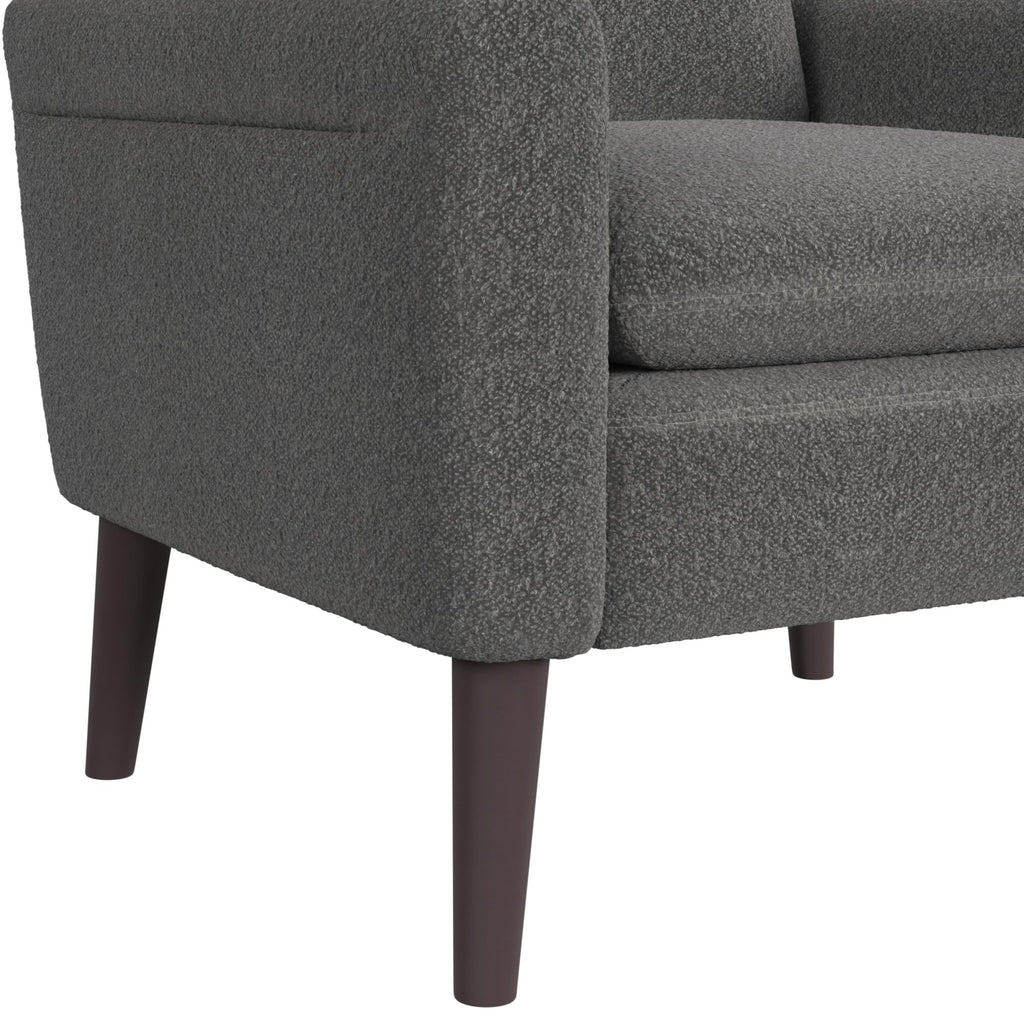 Hawk-Accent-Arm-Chair-with-Memory-foam-in-8077-Boucle-Grey-&-Espresso