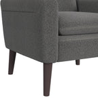 Hawk-Accent-Arm-Chair-with-Memory-foam-in-8077-Boucle-Grey-&-Espresso