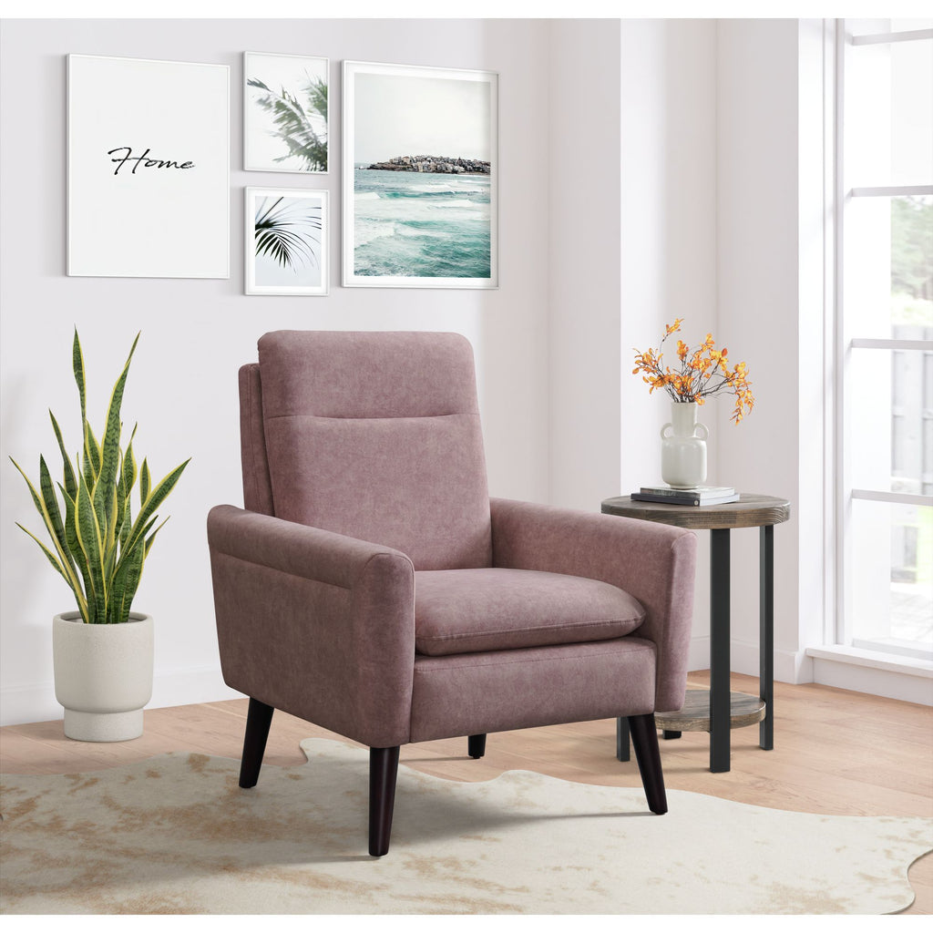 Hawk-Accent-Arm-Chair-with-Memory-foam-in-Radiance-Blush-&-Espresso