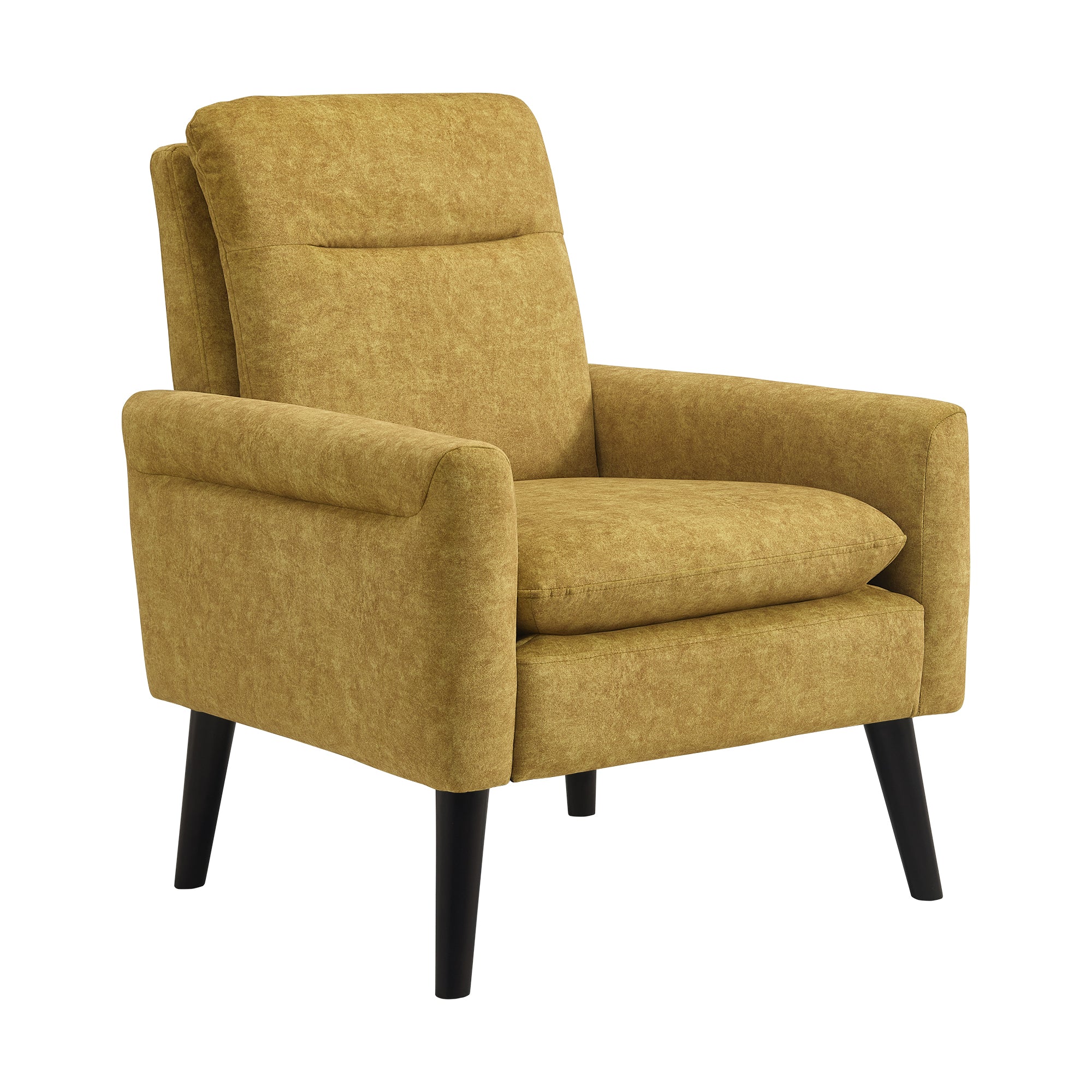 Hawk-Accent-Arm-Chair-with-Memory-foam-in-Radiance-Yellow-&-Espresso