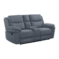 Hesperia-Motion-Loveseat-with-Console-in-Melange-Blue