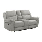 Hesperia-Motion-Loveseat-with-Console-in-Melange-Grey