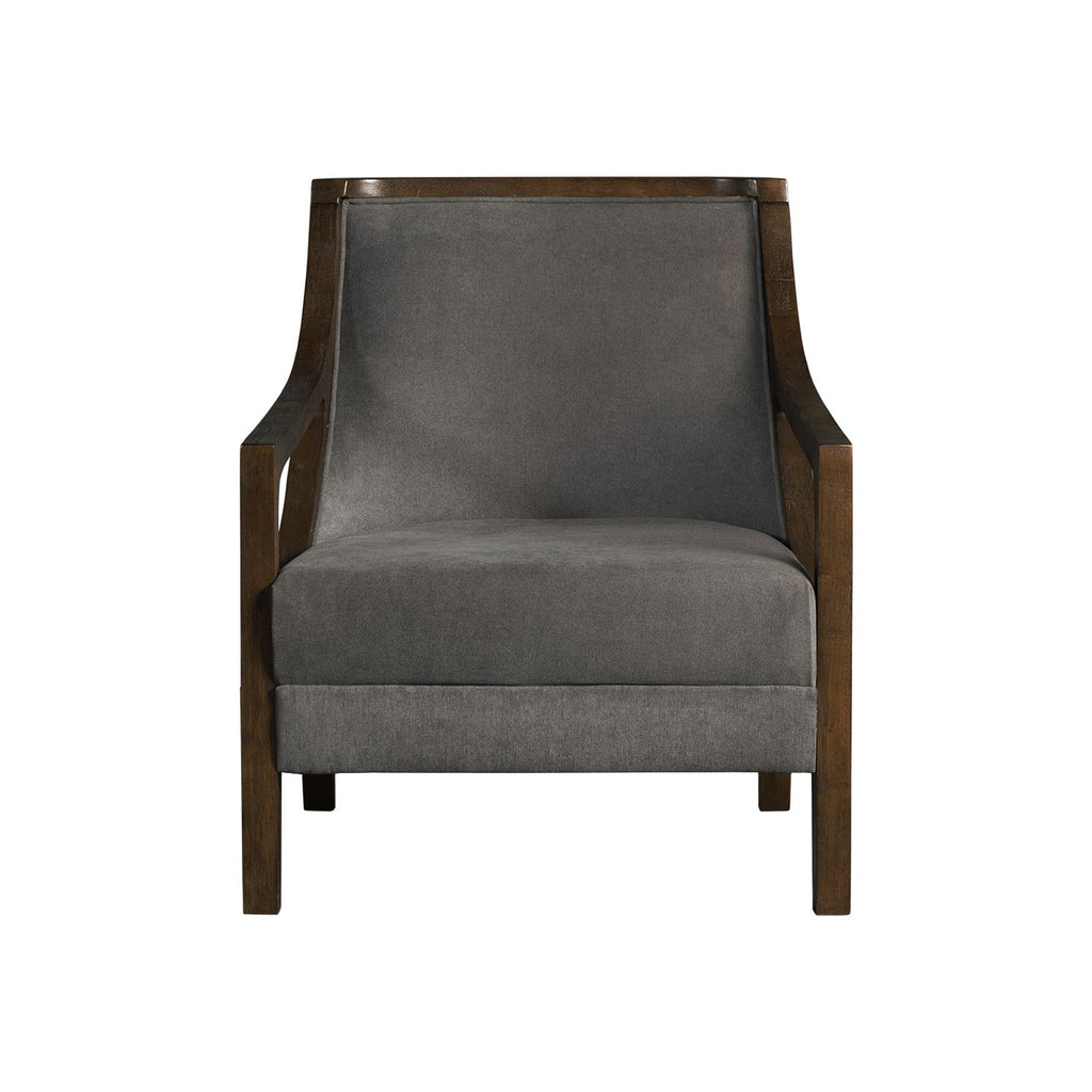 Hopkins-Chair-w/Brown-Arm-Columbia-Charcoal