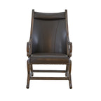 (L820)-Hunter-Chair-&-Ottoman--Brown
