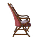 (L761)-Hunter-Chair-and-Ottoman---Cherry