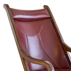 (L761)-Hunter-Chair-and-Ottoman---Cherry