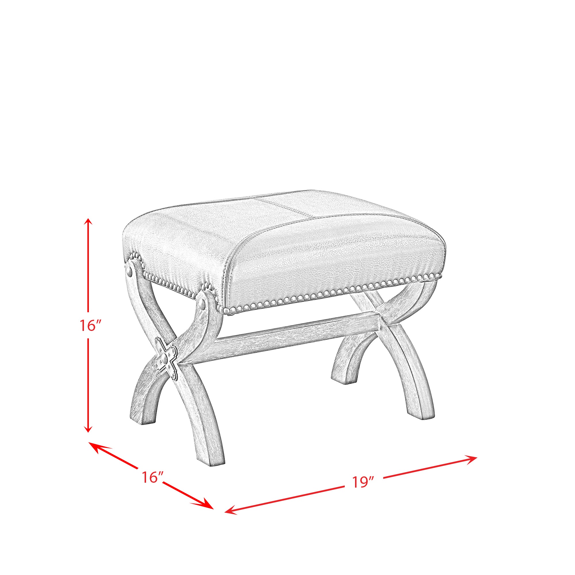 (L820)-Hunter-Chair-&-Ottoman--Brown