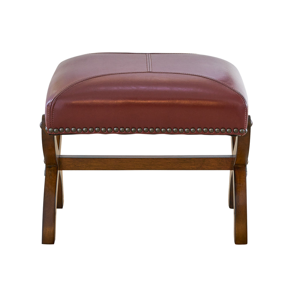 (L761)-Hunter-Chair-and-Ottoman---Cherry