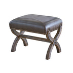 (L820)-Hunter-Chair-&-Ottoman--Brown
