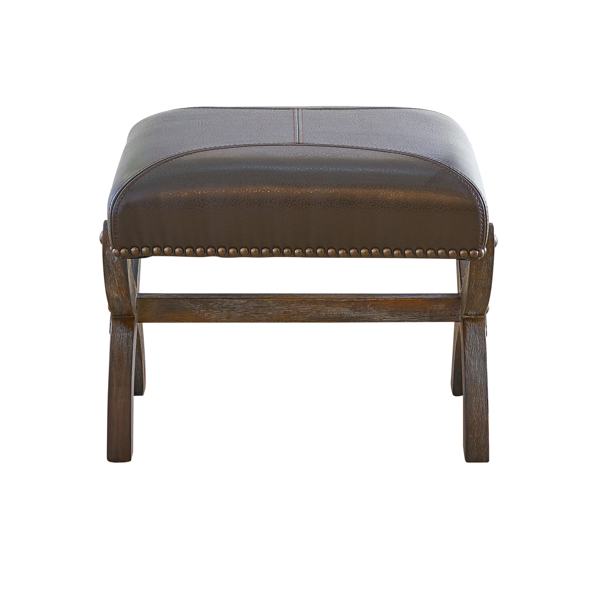(L820)-Hunter-Chair-&-Ottoman--Brown