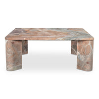 Segment Coffee Table Orange Levante Marble