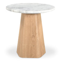 Evelyn Accent Table Ashen Grey Matrix Marble