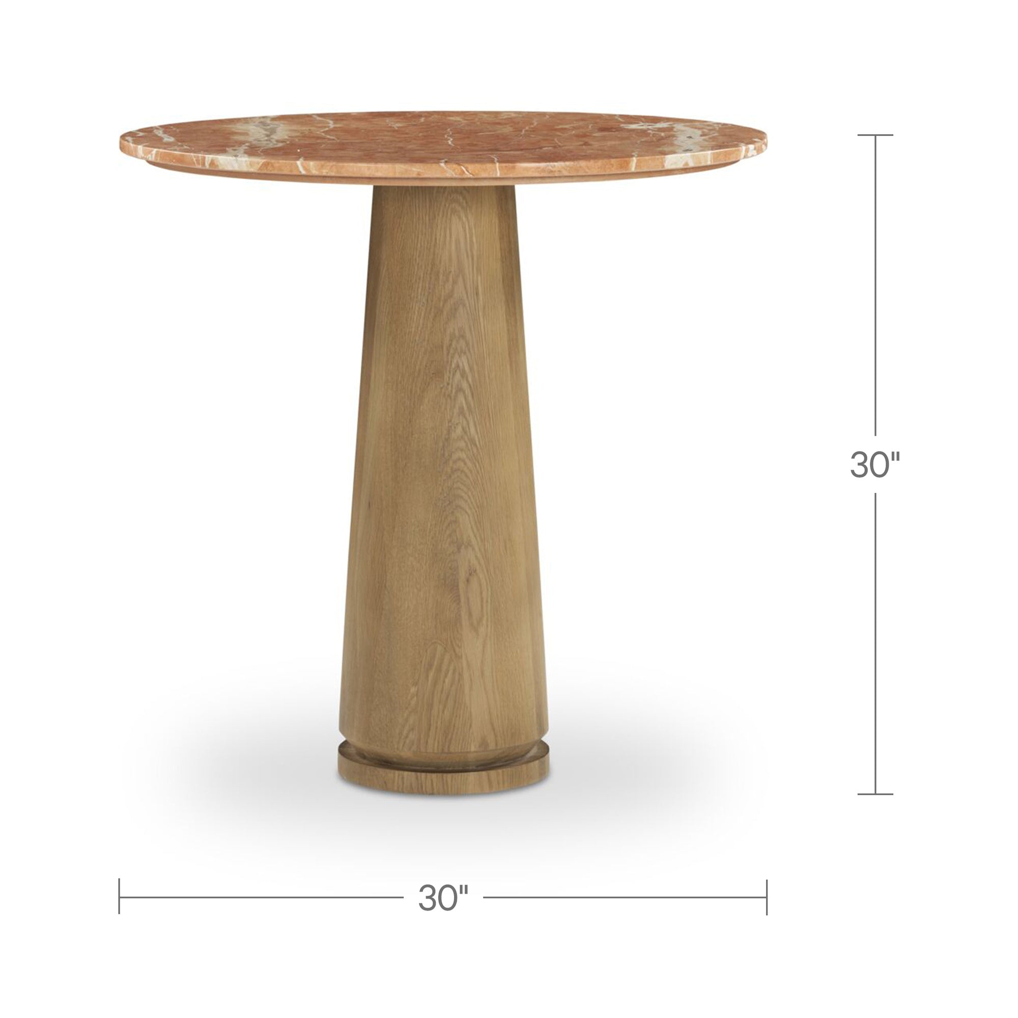 Sage Cafe Table Rosso Alicante Red Marble
