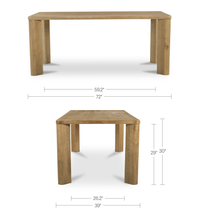 Segment Dining Table Wood Small Heritage Brown