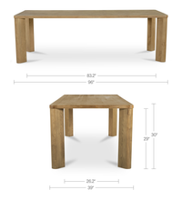 Segment Dining Table Wood Large Heritage Brown