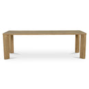 Segment Dining Table Wood Large Heritage Brown