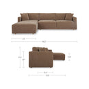 Bryn Sectional Camel Left