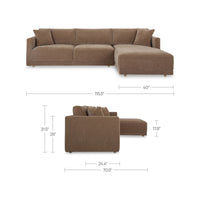 Bryn Sectional Right Camel