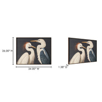 Two Cranes Framed Painting