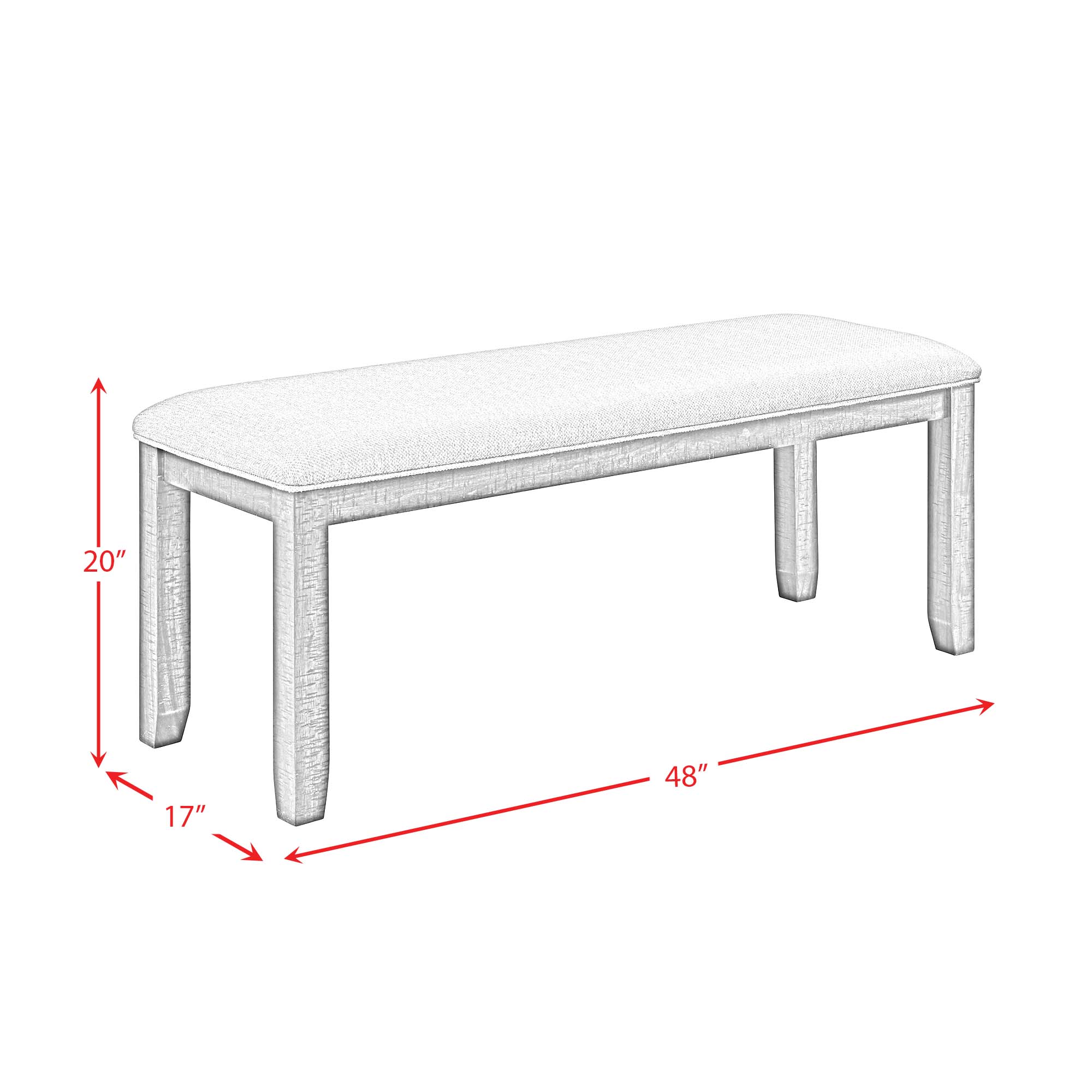 Jax-6PC-Dining-Set-(72""-Table-+-4-Chairs-+-Bench)-in-Cherry