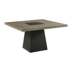 Jemma-6PC-Standard-Height-Dining-Set-in-Grey-Square-Table,-Two-Chairs-&-Complete-Bench