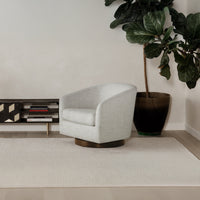 Oscy Swivel Chair Splashed White