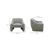 Kenzie Accent Chair Slated Moss