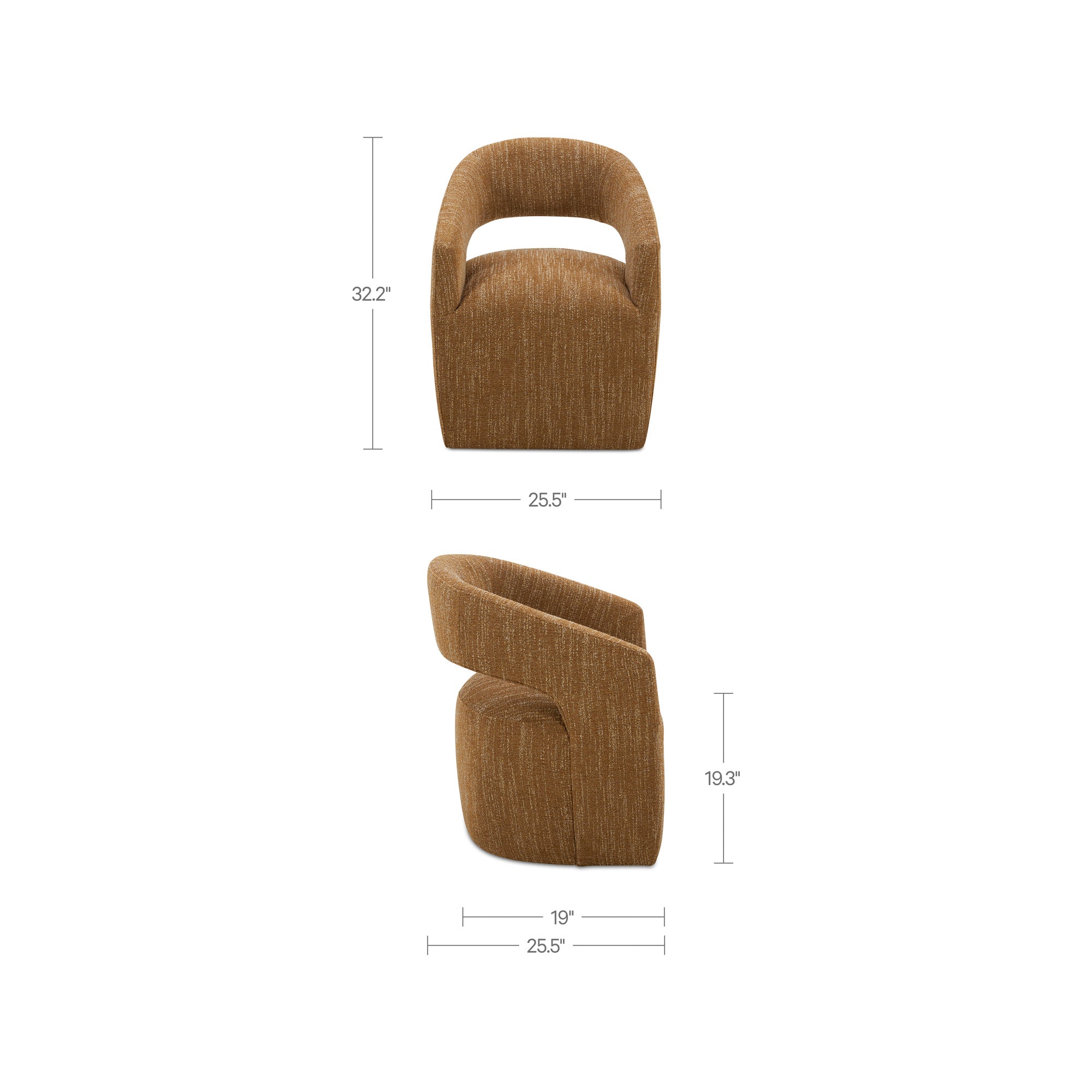 Barrow Rolling Dining Chair