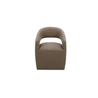 Barrow Rolling Dining Chair Soft Taupe