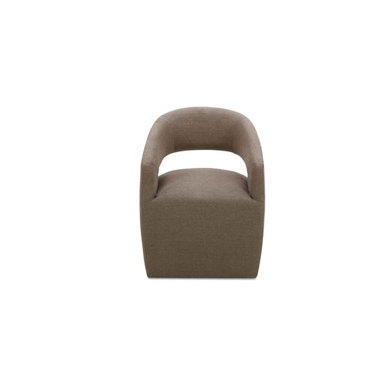 Barrow Rolling Dining Chair Soft Taupe
