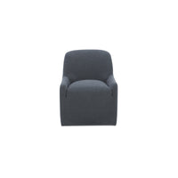 Maisie Rolling Dining Chair Slate Blue