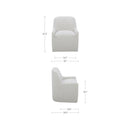 Maisie Rolling Dining Chair Flecked Oat