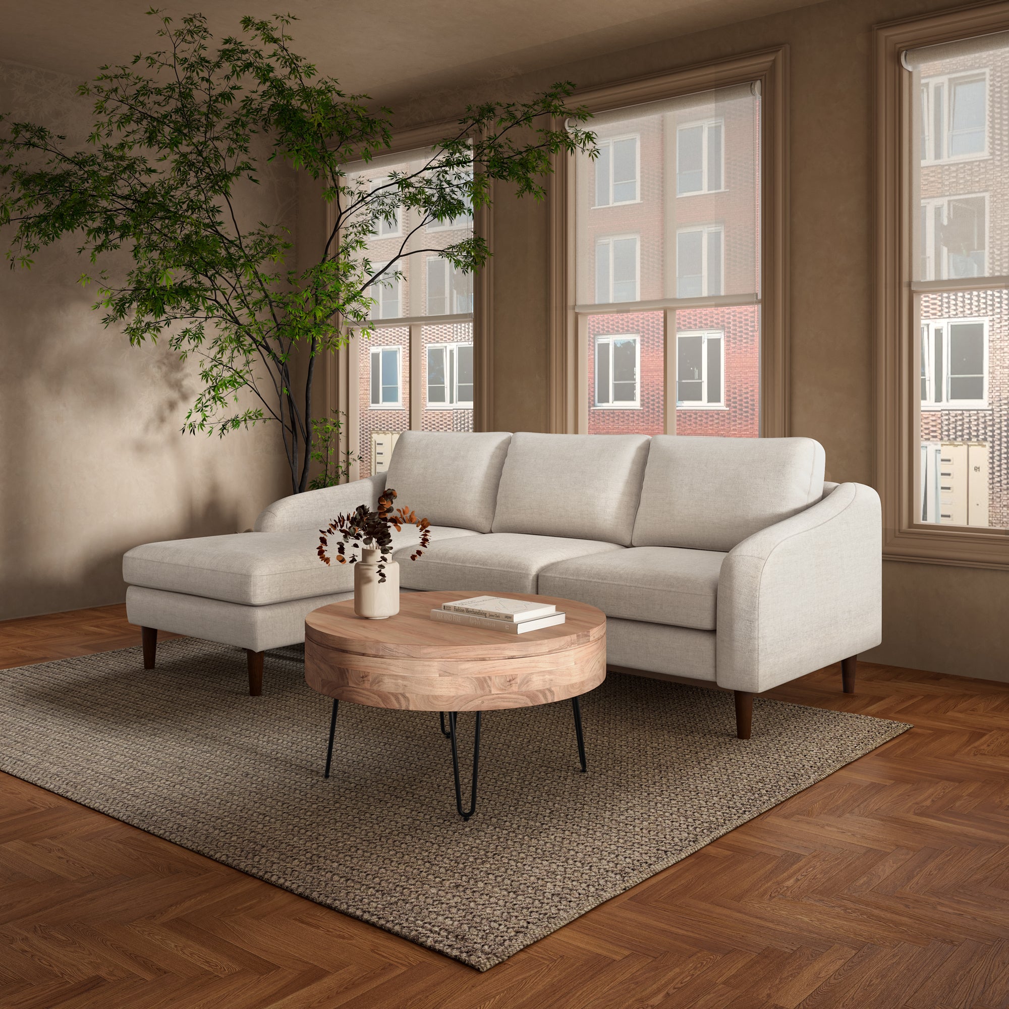 Privado Storage Coffee Table Natural