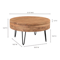 Privado Storage Coffee Table Natural