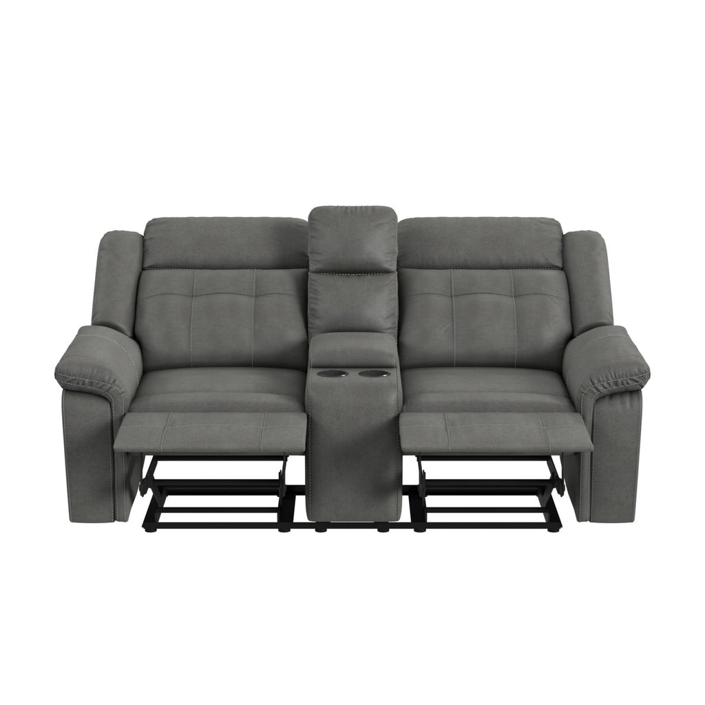 Keystone-Motion-Loveseat-with-Console-in-Grey