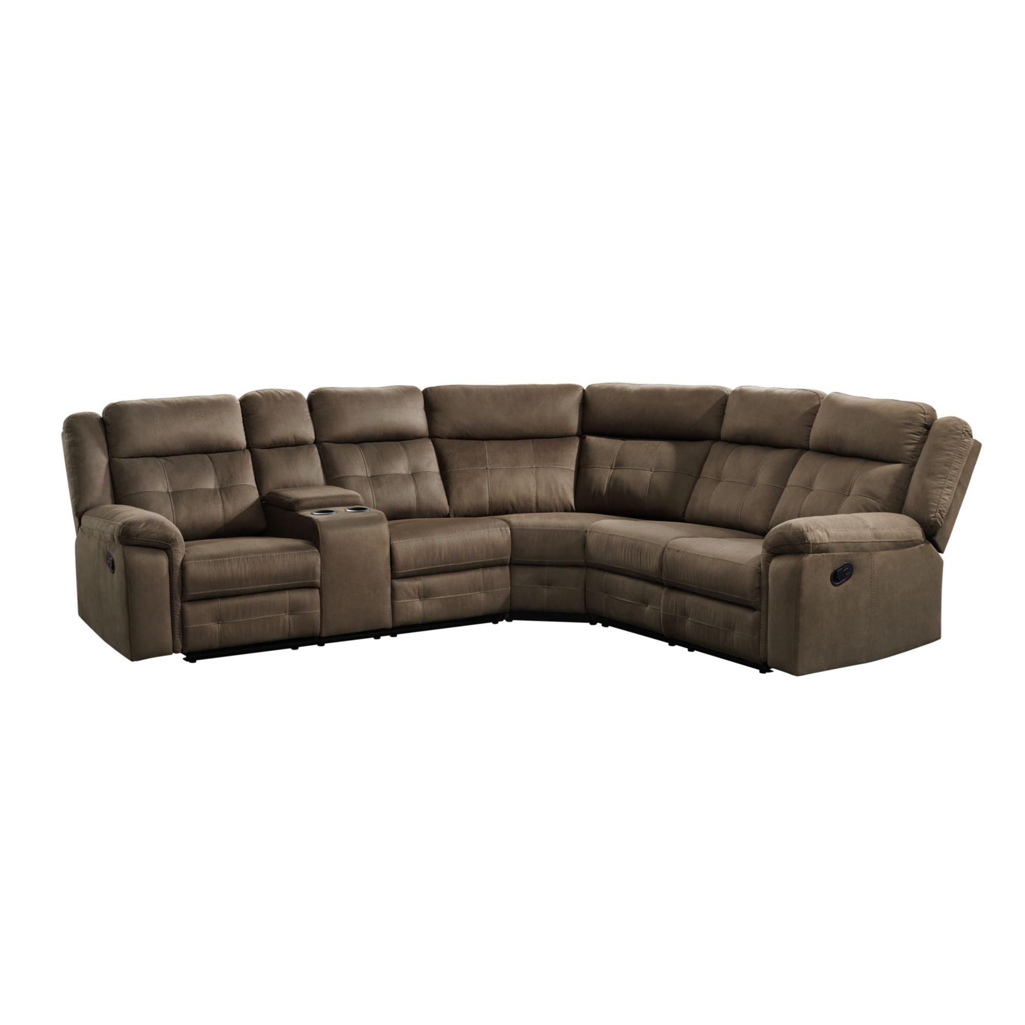 Keystone-Sectional-RHF-Loveseat-in-Brown