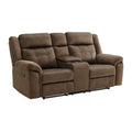 Keystone-Motion-Loveseat-with-Console-in-Brown