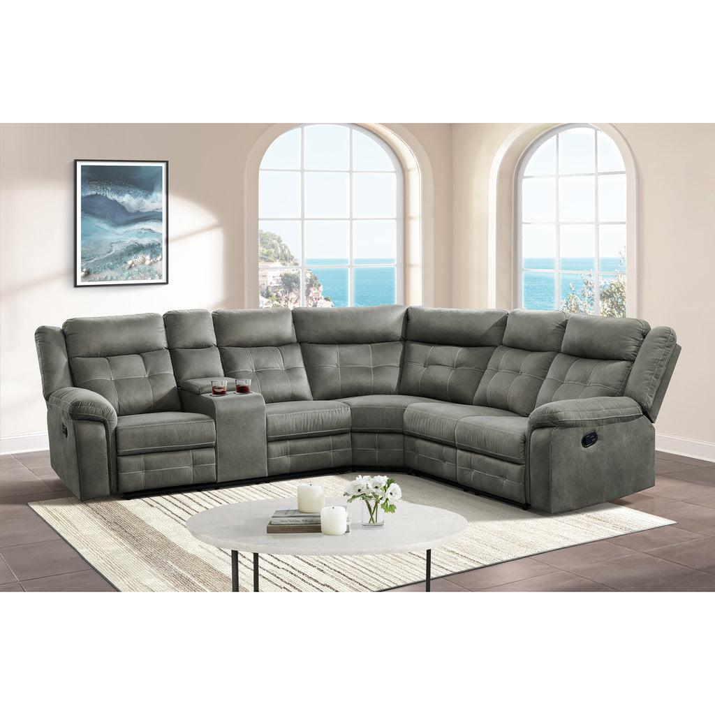 Keystone-Sectional-RHF-Loveseat-in-Grey