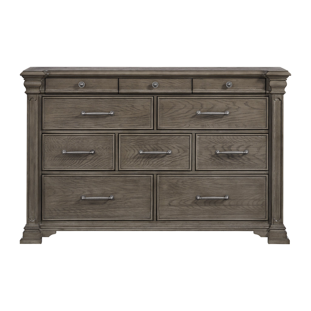 Kings-Court-10-Drawer-Dresser-in-Grey
