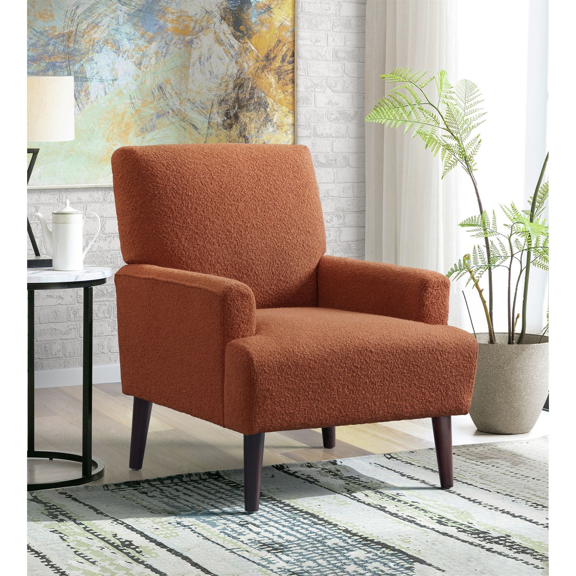 Kiwi-Chair-in-8077-Boucle-Orange-&-Espresso